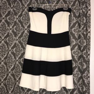 Black and White Cocktail Dress